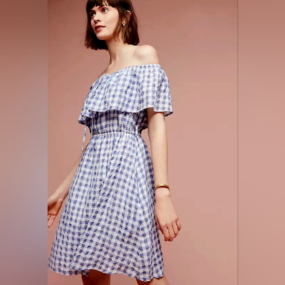 Anthropologie gingham sundress